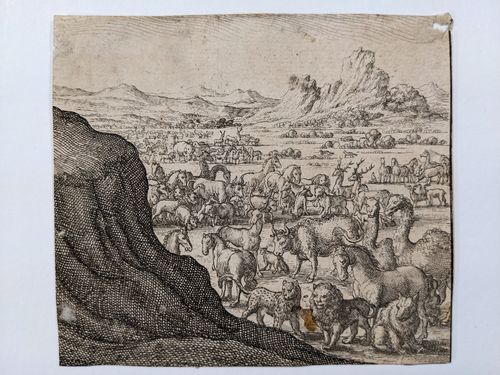 A gathering of animals (before the flood) — Unknown