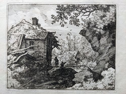 The straw hut seen from behind — Allart van Everdingen