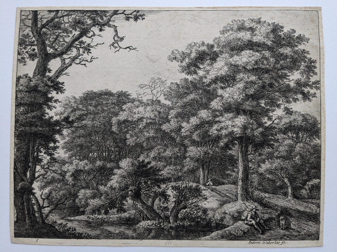A traveler resting
