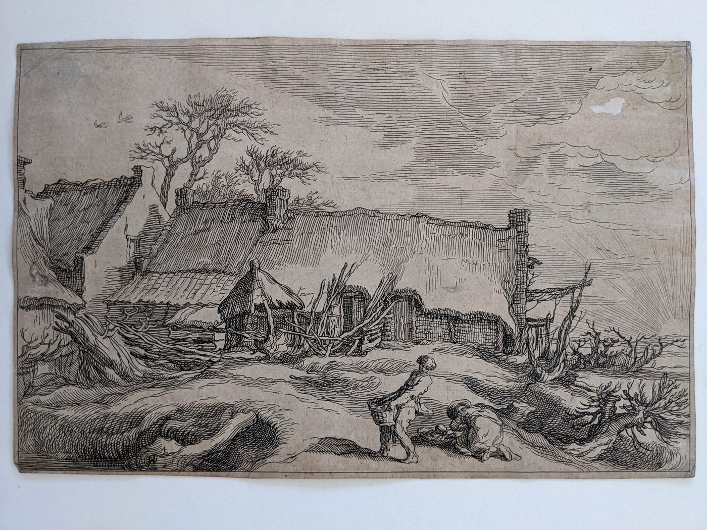 Landscape with farmhouses