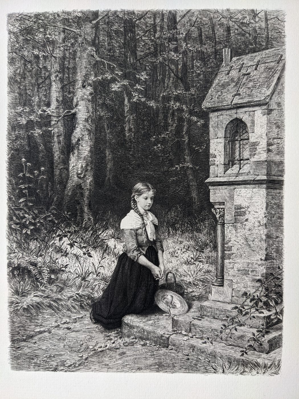Prayer In The Forest