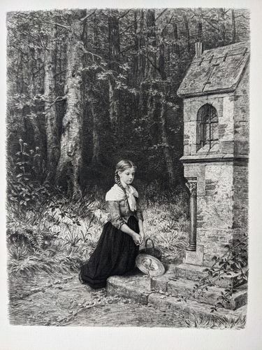 Prayer In The Forest — Carl Ernst Forberg