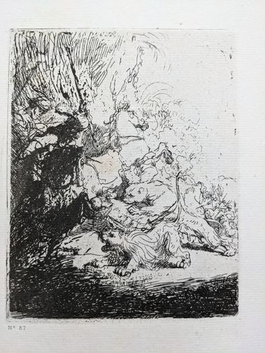 The small lion hunt, with two lions — Charles Blanc