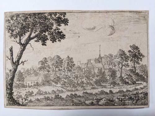 Church in a landscape — Unknown