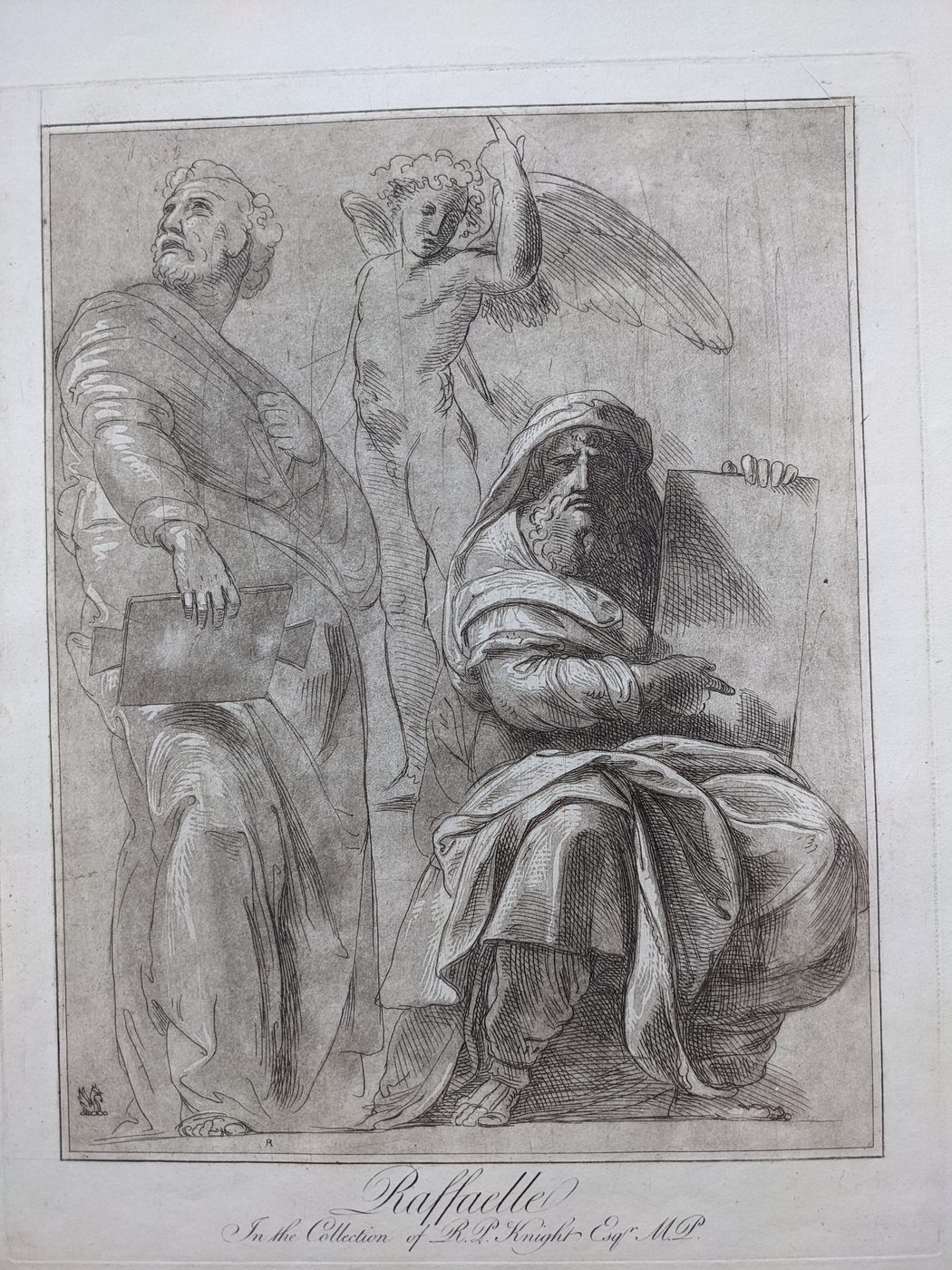 Two studies for the figure of Moses