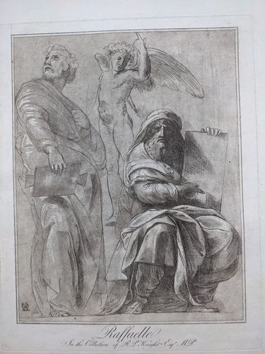 Two studies for the figure of Moses — Conrad Martin Metz