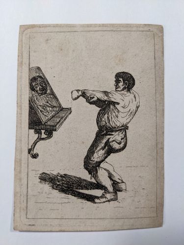 Man shadow boxing in a mirror — David Deuchar