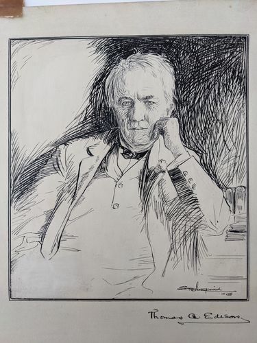 Thomas A. Edison — Edmund Blampied
