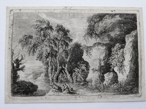 Überbleibsel auf dem Berg Palatino — Franz Edmund Weirotter