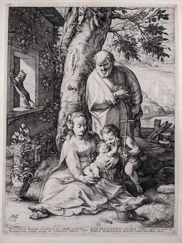 The Holy Family with the Infant John the Baptist — Hendrick Goltzius