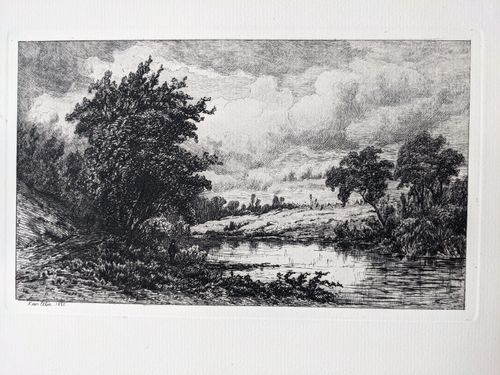 On the Shepang River, Connecticut — Hendrik Dirk Kruseman Van Elten