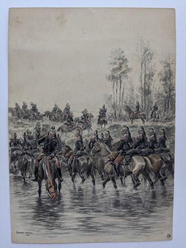 Dragons - Service en campagne (L'Armée française) — Jean-Baptiste Édouard Detaille