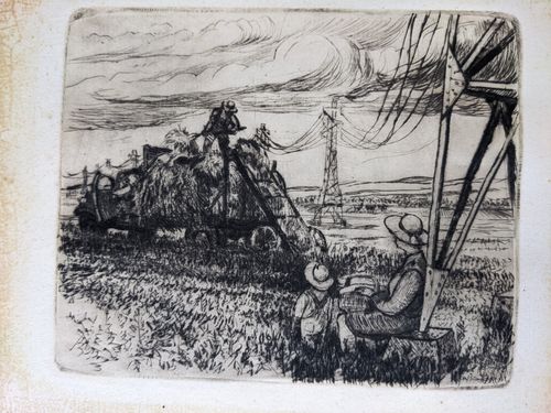 Field Workers and Electrical Towers — John L. Jensen