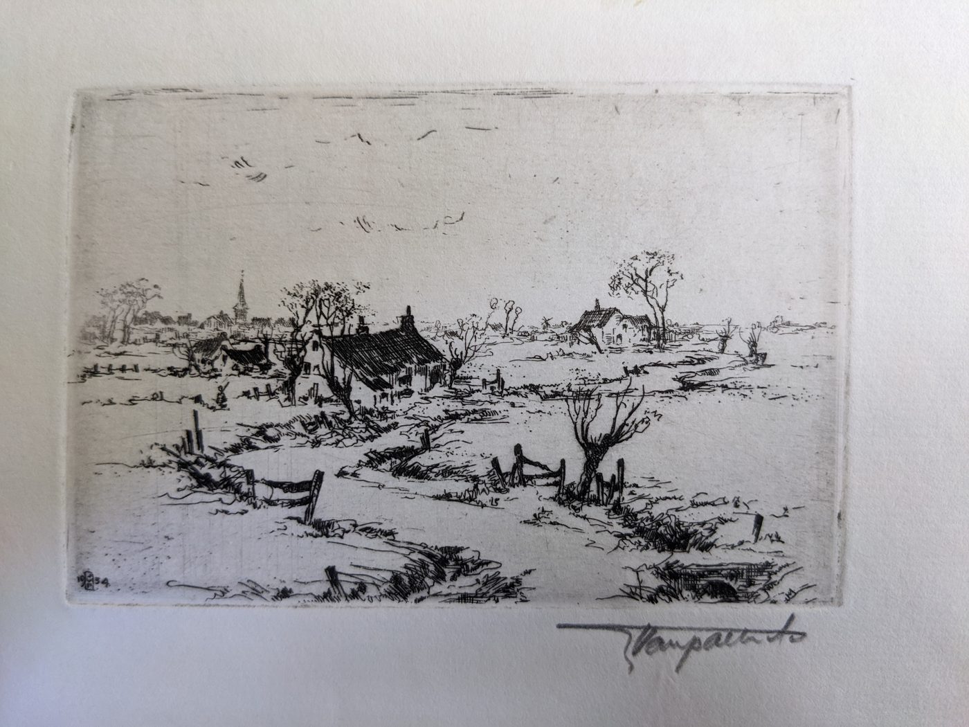 A Belgian letter with etching