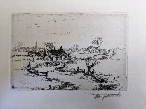 A Belgian letter with etching — Jules Van Paemel