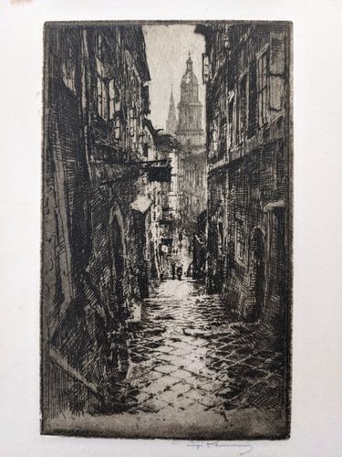 Rainy Alley Scene — Luigi Kasimir