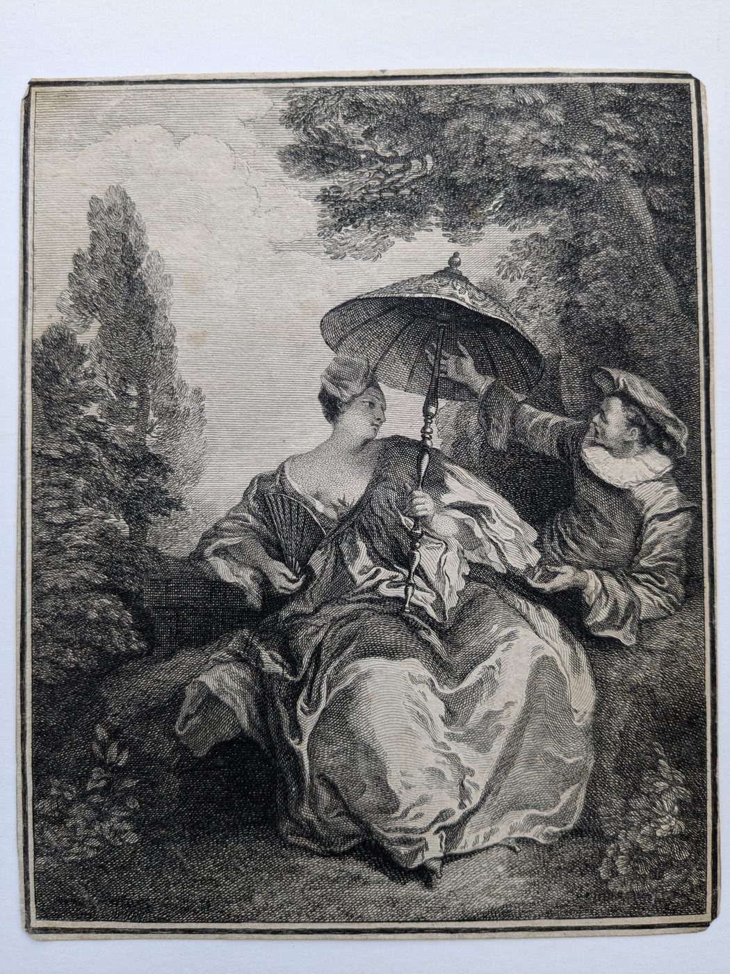 Courting scene