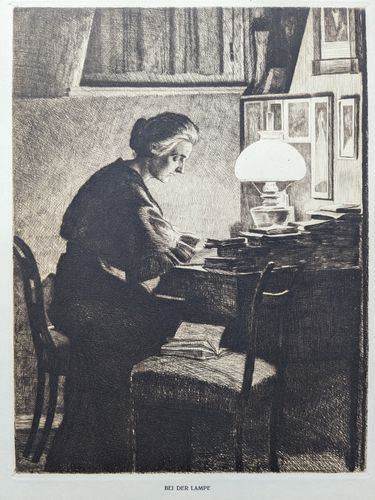 Bei der Lampe — Otto Richard Bossert