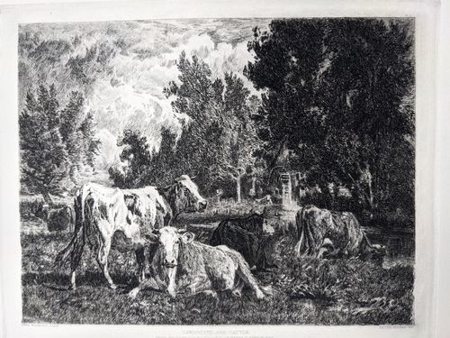 Landscape with Cattle — Peter Moran
