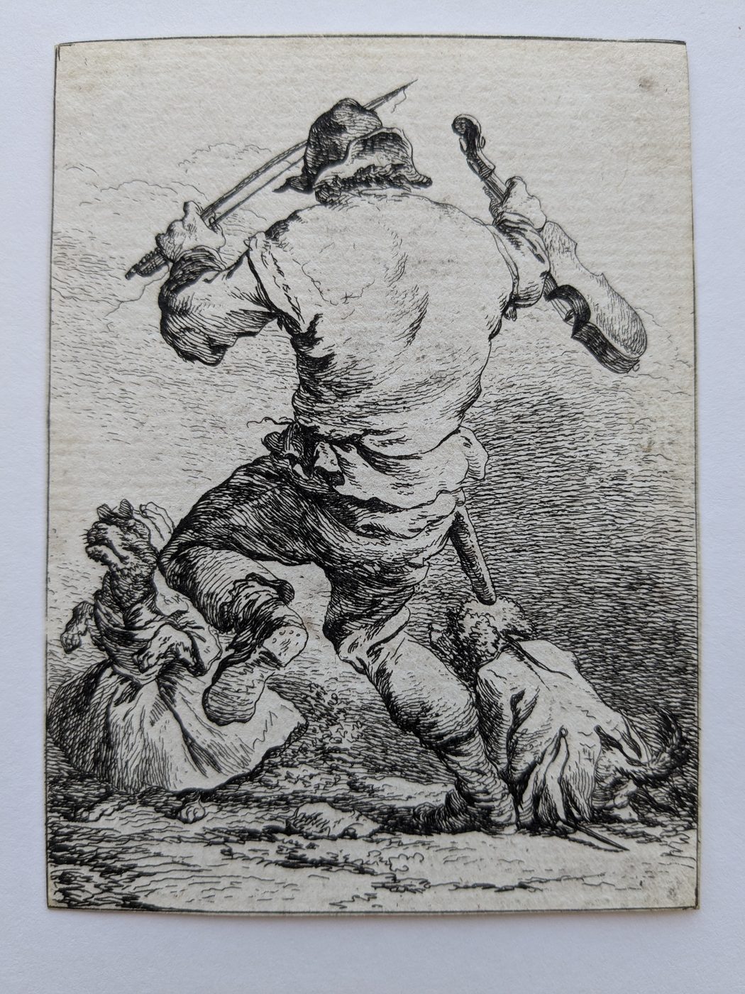 Dancing Man, Holding a Violin, Seen from Behind (2nd Suite of Soldiers)