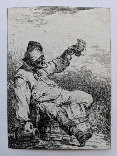 Drunkard Lifting a Beer (2nd Suite of Soldiers) — Philippe Jacques Dr Loutherbourg