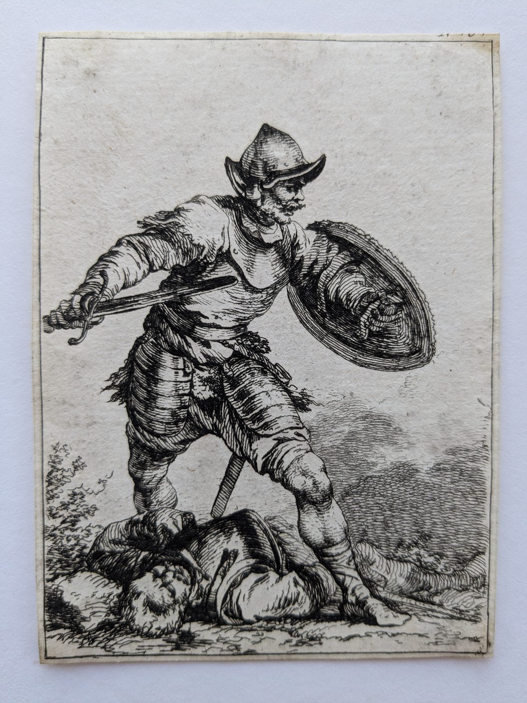 Soldier with Sword and Shield, Stepping over a Body (1st Suite of Soldiers)
