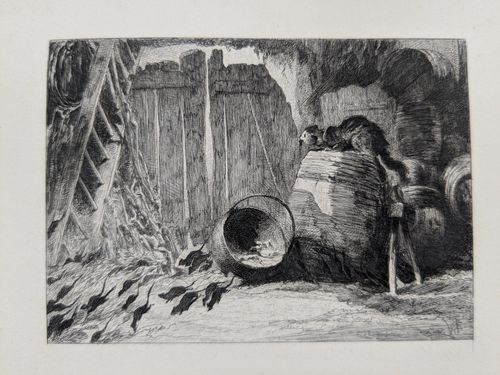 Rats fleeing from a cat — Unknown