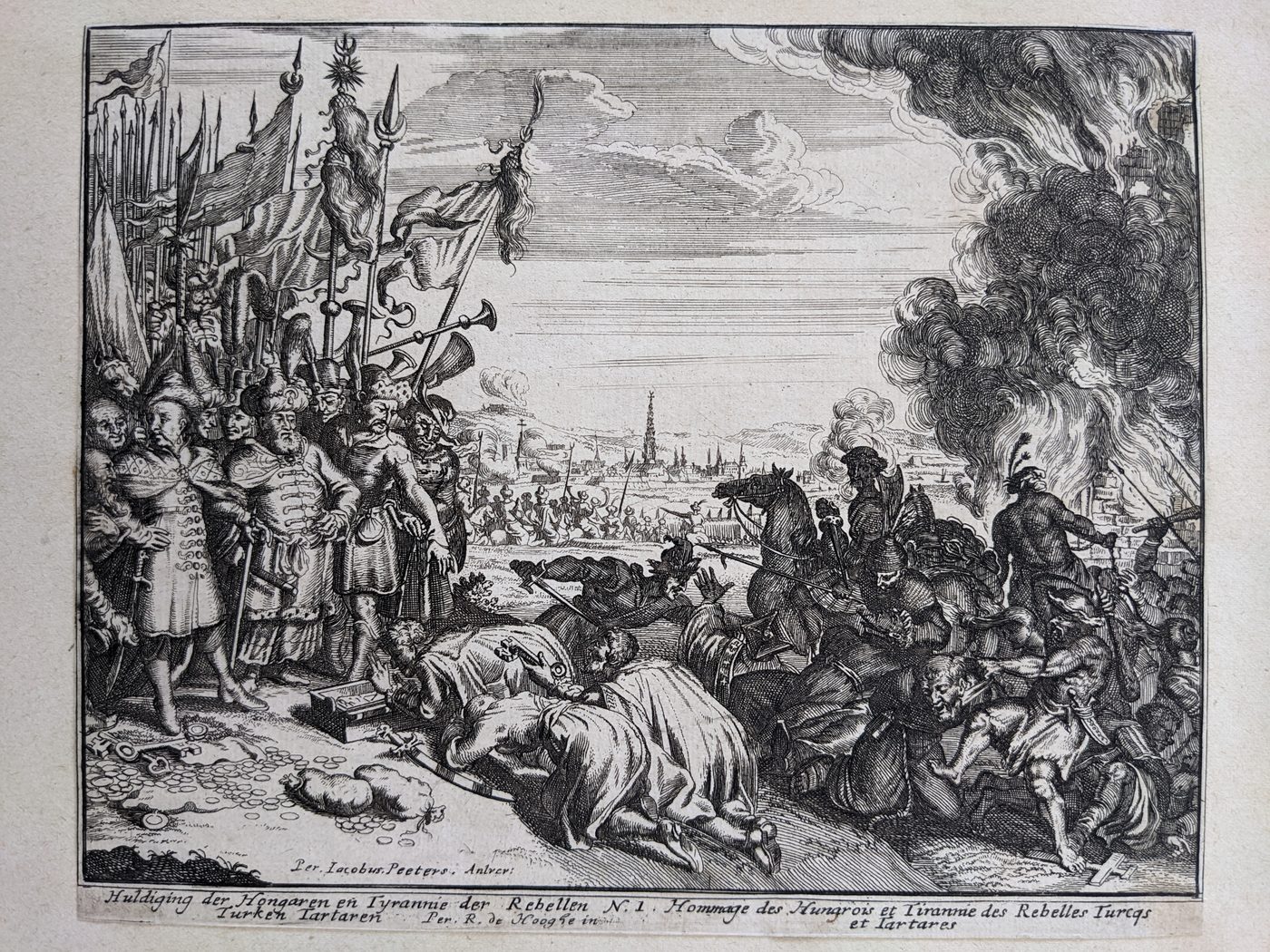 Huldiging der Hongaren en Tyrannie der Rebellen Turken Tartaren