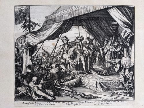 Triumfante Intree van S. K. M. de tent des Grooten Vizirs — Romeyn de Hooghe