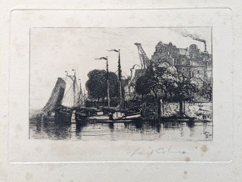 The Market at Amsterdam — Samuel Colman