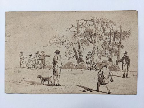 Scene of boules — Unknown