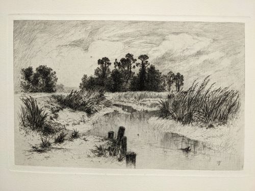Passaic Meadows (In the Newark Meadows) — Thomas Moran