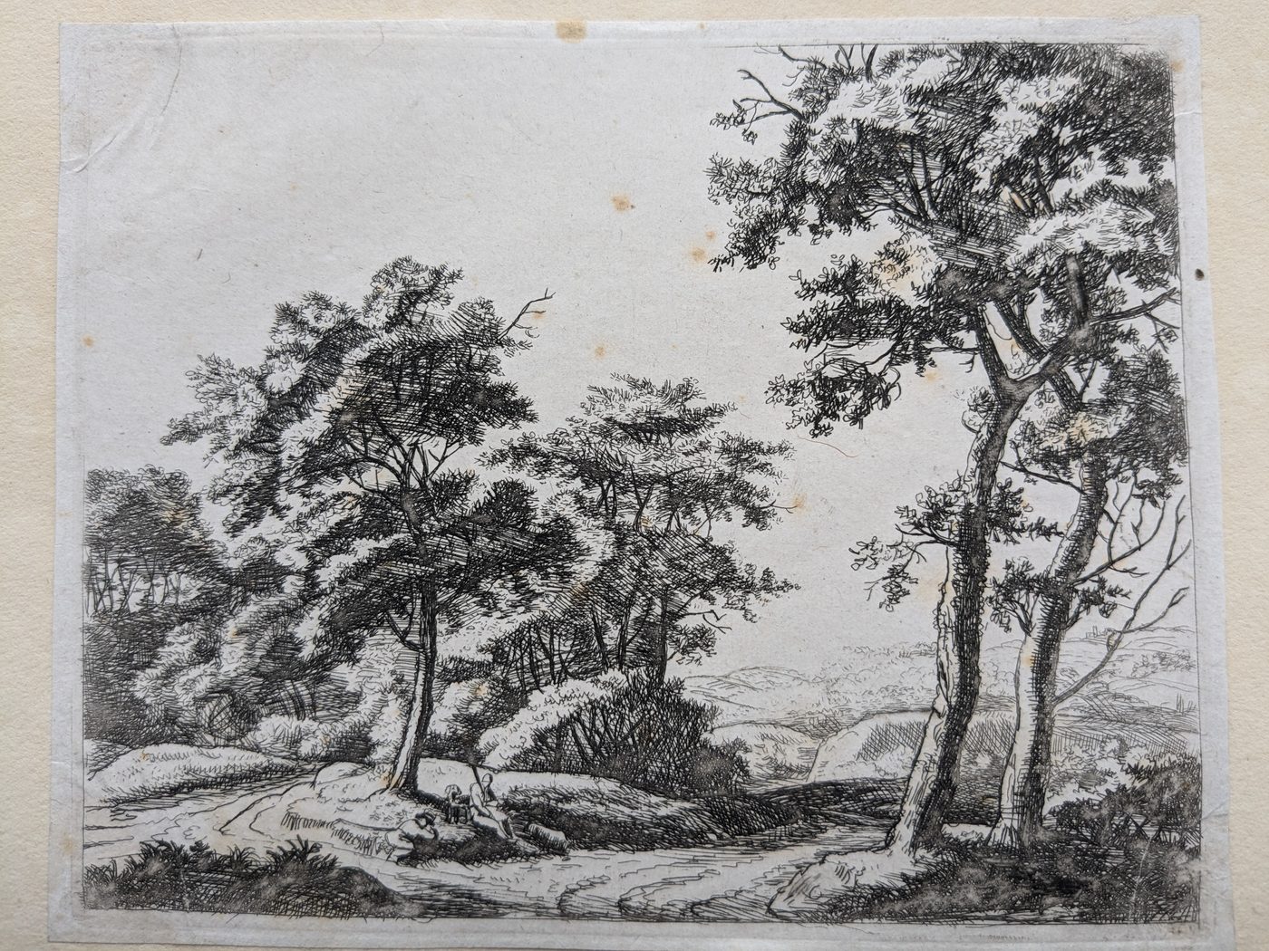 Travelers in a landscape