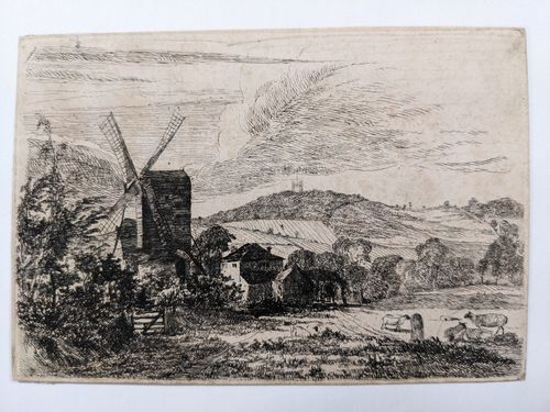 Windmill in a landscape — Unknown